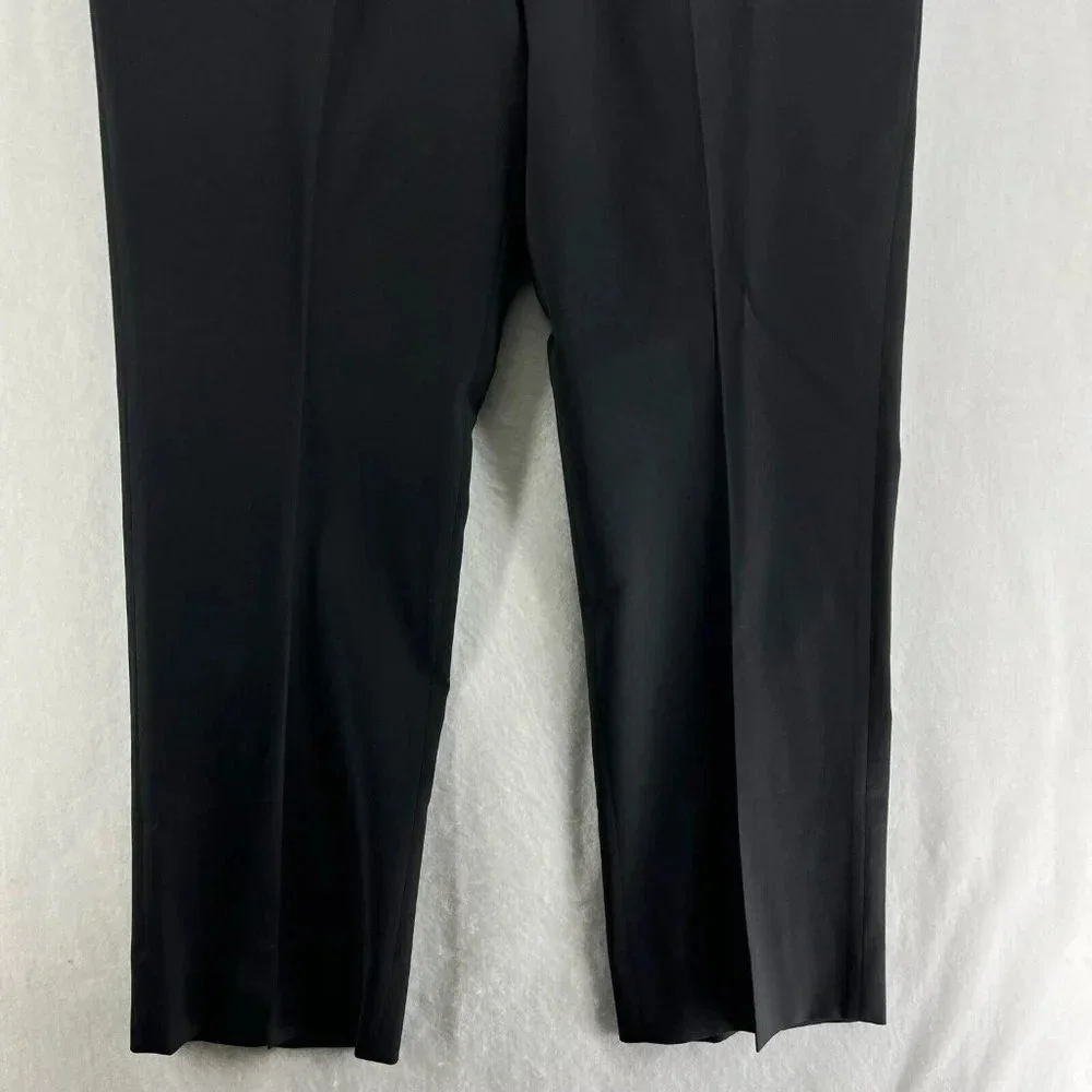 Tommy Hilfiger Men's Pants Sz 36x30 Black Classic Straight Leg Pure Wool Trouser - Picture 7 of 11